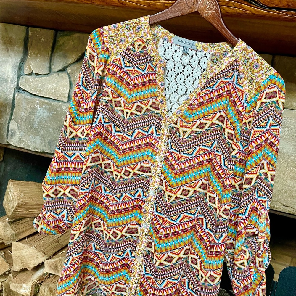Figueroa & flower summer blouse